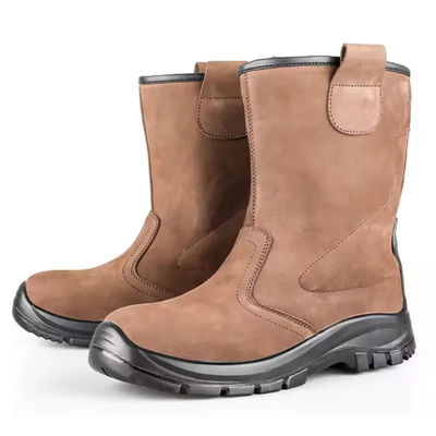 ซื้อ สีน้ําตาล Nubuck รองเท้าสูงเข่า รองเท้ากันน้ํา กันน้ํามัน online manufacture