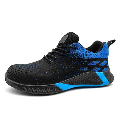 ซื้อ รองเท้าทํางานอุตสาหกรรมที่หายใจ S1P S3 Fly Knit รองเท้าวิ่งเบา online manufacture
