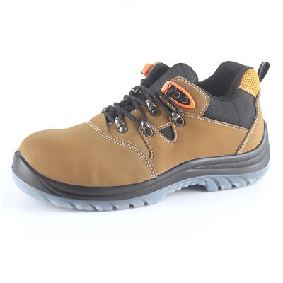 ซื้อ รองเท้ารักษาความปลอดภัยในงานก่อสร้างหนัง Nubuck สีเหลือง online manufacture