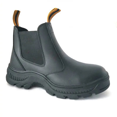 ซื้อ ไม่มีสายเชลซีรองเท้าความปลอดภัย Unisex Slip On Steel Toe รองเท้าทํางานสําหรับช่าง online manufacture