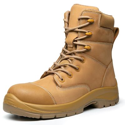 ซื้อ สไตล์สีเหลือง รองเท้าบูท มาร์ติน กันคลื่น / กันสวม รองเท้าบูทหนังวัว online manufacture