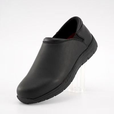 ซื้อ ผู้ชาย เชฟรองเท้าทํางานหนังแท้รองเท้าความปลอดภัยครัว กันคลื่น online manufacture