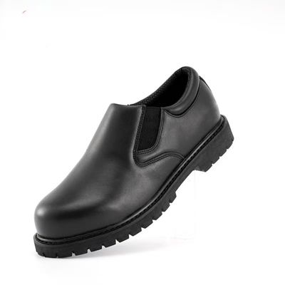 ซื้อ Goodyear Welted Chef Shoes สีดํา สีหนังครบเมล็ด รองเท้าทํางานที่ทนเลื่อน online manufacture