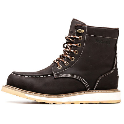ซื้อ ขายปลีก Nubuck Leather Goodyear Welt Engineer Rubber Steel Toe ผ้าห่มและผ้าห่ม online manufacture