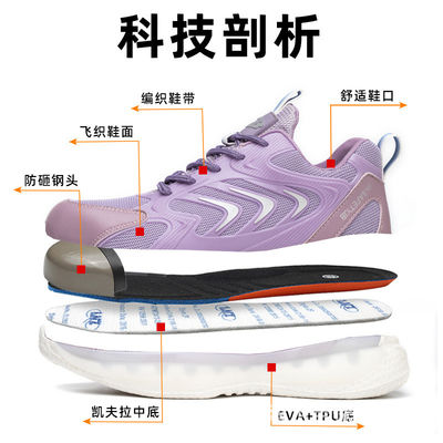 ซื้อ ยูนิเซ็กซ์ รองเท้าทํางานแบบผูกพันแบบบิน รองเท้าปลอดภัยที่สบายใจที่หายใจ รองเท้าก่อสร้างป้องกันการแตก รองเท้าทํางาน online manufacture