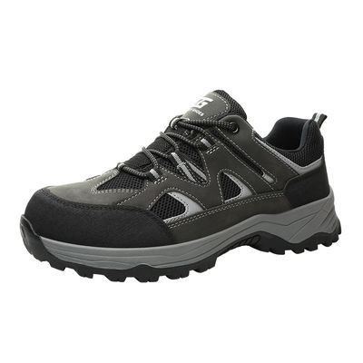 ซื้อ รองเท้านิรภัยสำหรับทำงาน Kevlar Midsole ป้องกันการเจาะ หัวเหล็ก ไมโครไฟเบอร์สีดำ ถักแบบ Flying Knit สำหรับอุตสาหกรรม online manufacture