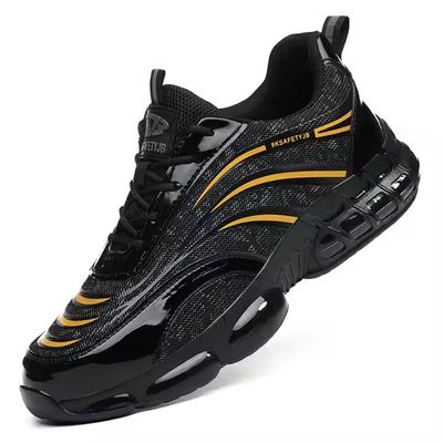 ซื้อ Black Superfine Steel Wire Fabric Work Shoes TPU Safety Shoes Kevlar Anti-stab EVA Sole Work Shoes Comfortable Safety Shoes online manufacture
