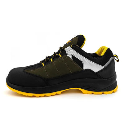 สแตนเลส Toe Nubuck รองเท้าหนัง กันน้ํา รองเท้ากันกระแทก สําหรับการวิ่ง