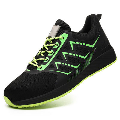 ยูนิเซ็กซ์ Flying Knit Kevlar Steel Toe รองเท้าป้องกันอุตสาหกรรมสําหรับผู้หญิง Anti Smashing Work