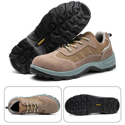 ไมโครไฟเบอร์ PU การฉีด Kevlar รองเท้าความปลอดภัยอุตสาหกรรม