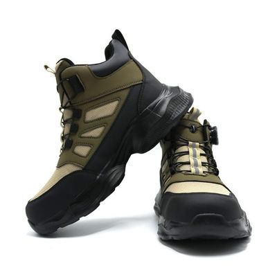 เครื่องหนังไมโครไฟเบอร์ unisex kevlar ทำงานรองเท้าความปลอดภัยรองเท้าสตีลนิ้วเท้าป้องกันการทุบรองเท้า